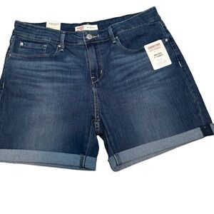 NWT Levi’s shorts 5” mid rise cuffed stretch fit Sz 10